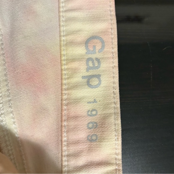 GAP Pastel Tie-Die White Cotton Candy Skinny Jeans - Picture 7 of 8
